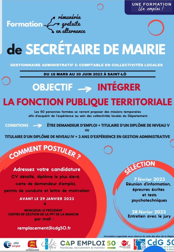 Formation secretaire mairie